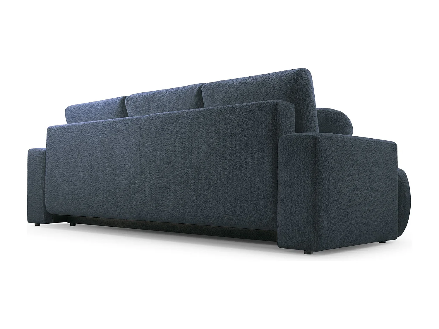 Canapé convertible 3 places – boucle– gris foncé – BARLETTO