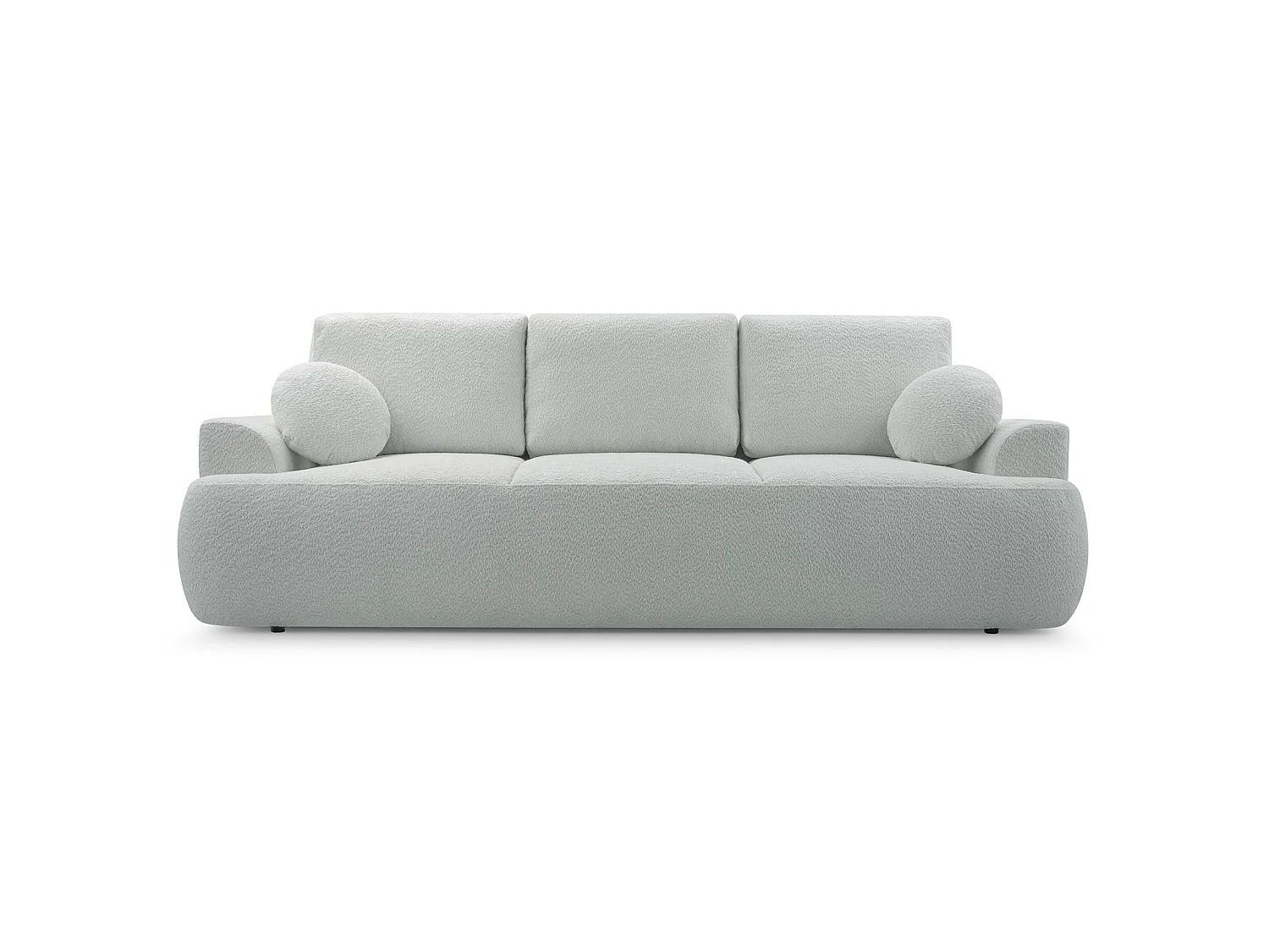 3-zitsbank met slaapfunctie en opbergruimte – bouclé – taupe – BARLETTO