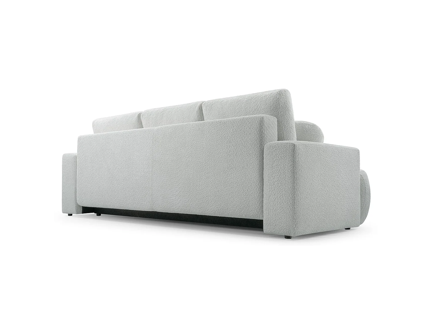 3-zitsbank met slaapfunctie en opbergruimte – bouclé – taupe – BARLETTO