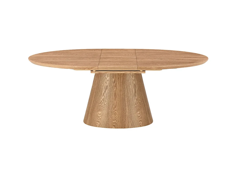 Cami - Table à manger extensible 6 à 8 personnes ovale en bois - Bois clair