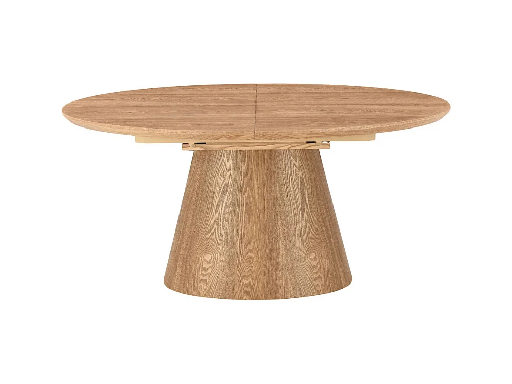 Cami - Table à manger extensible 6 à 8 personnes ovale en bois - Bois clair
