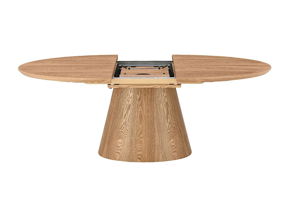 Cami - Table à manger extensible 6 à 8 personnes ovale en bois - Bois clair