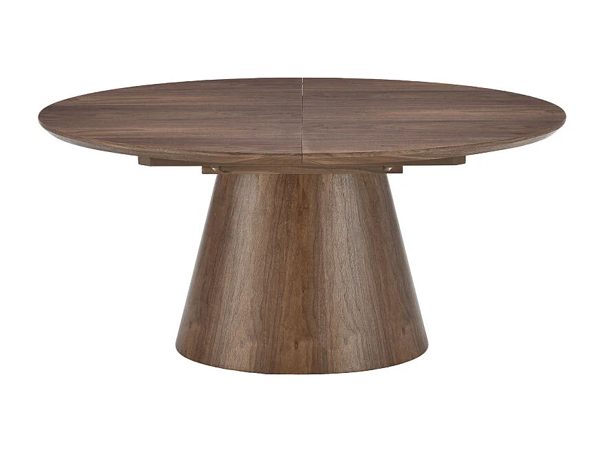 Cami - Table à manger extensible 6 à 8 personnes ovale en bois - Bois foncé