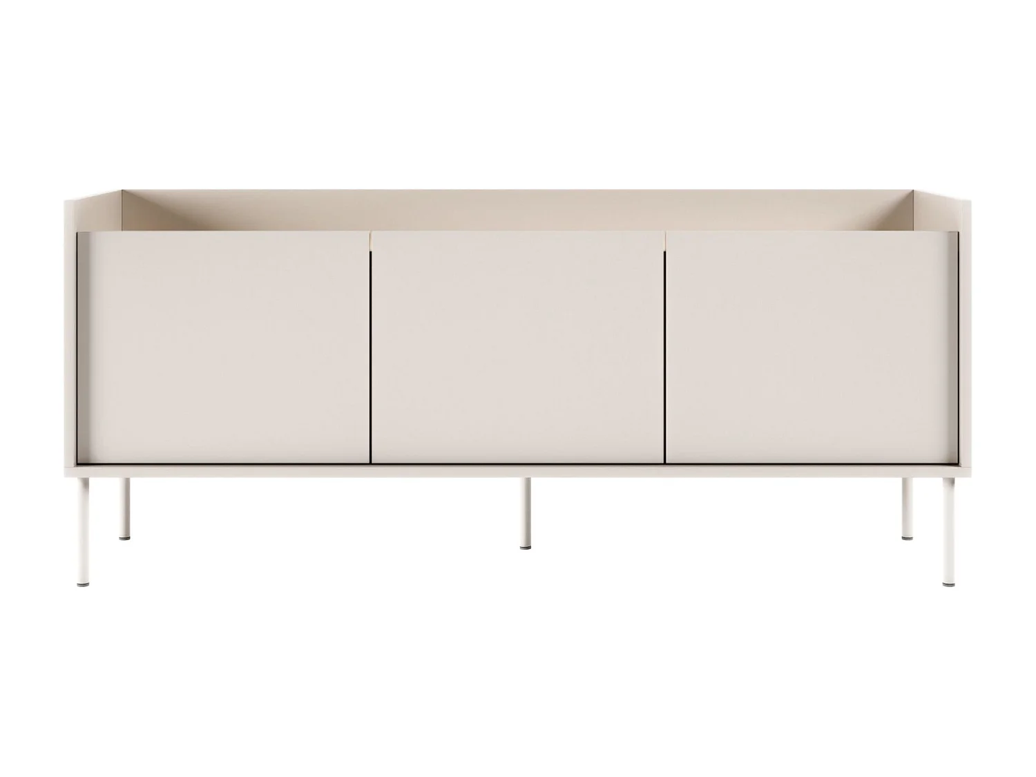 Meuble TV 3 portes – cachemire / couleur chêne Lindberg– 140 cm – TOVI