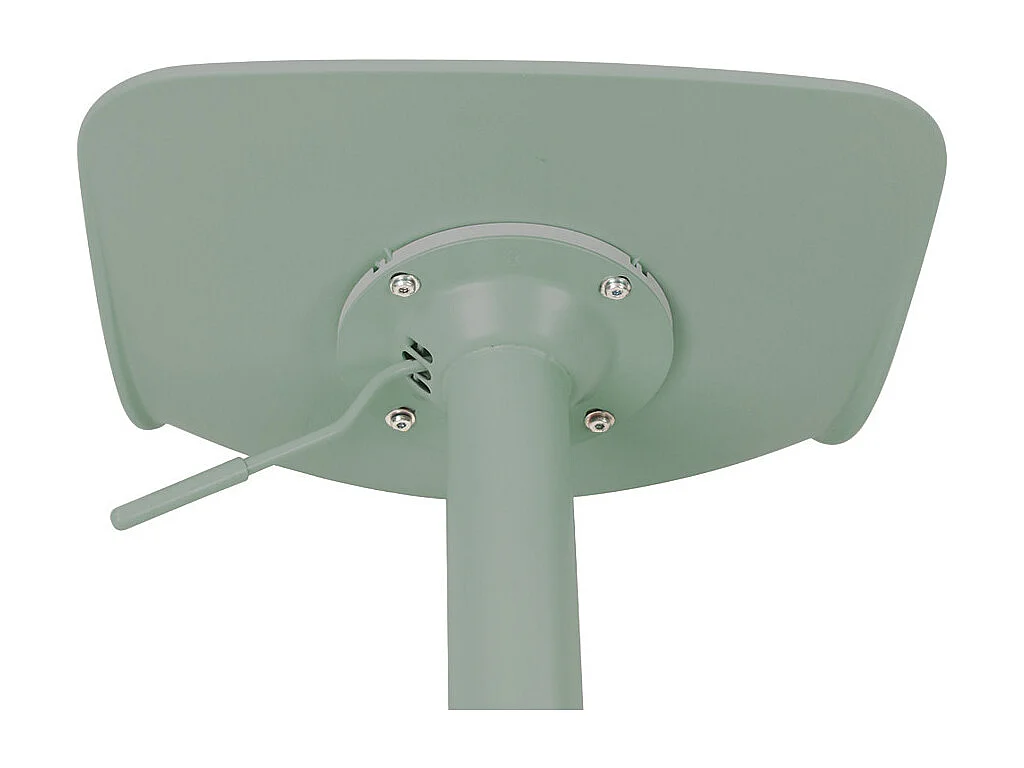 Heribo - Lot de 2 chaises de bar réglables en plastique et métal H58-79cm - Vert