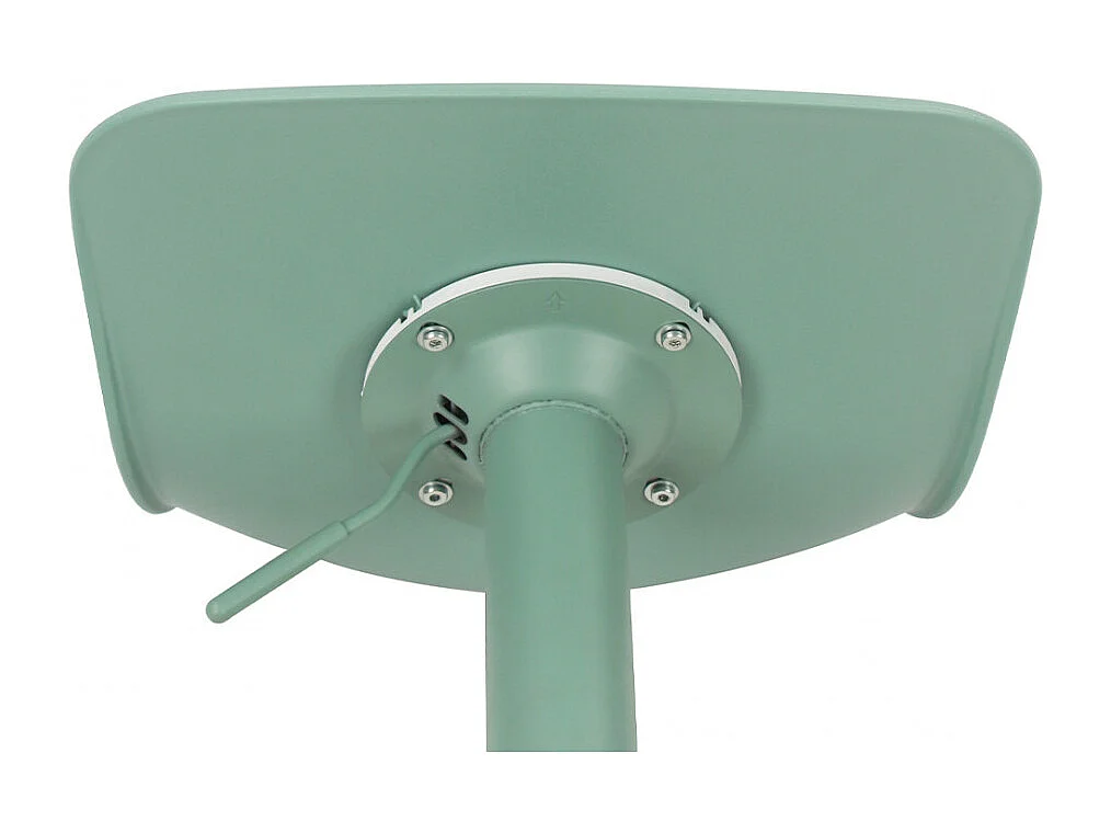 Heribo - Lot de 2 chaises de bar réglables en plastique et métal H58-79cm - Vert