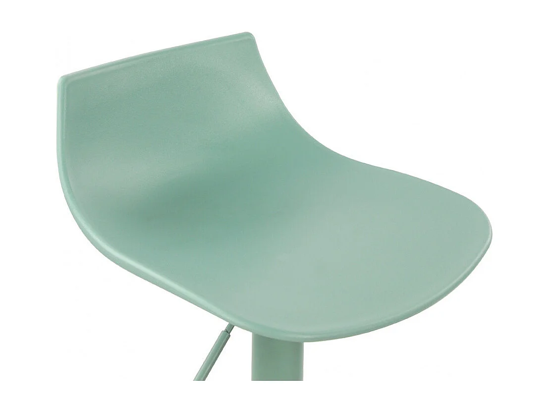 Heribo - Lot de 2 chaises de bar réglables en plastique et métal H58-79cm - Vert