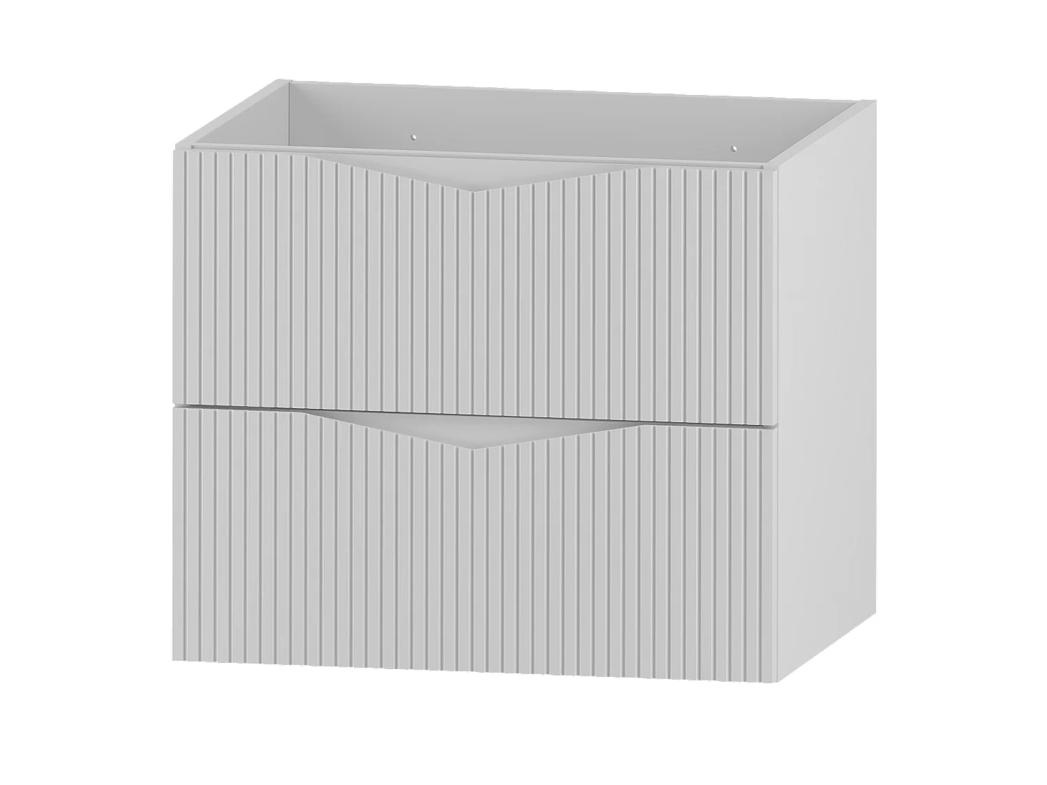 Ensemble meuble double vasque encastrée 120cm et colonne Tao Blanc