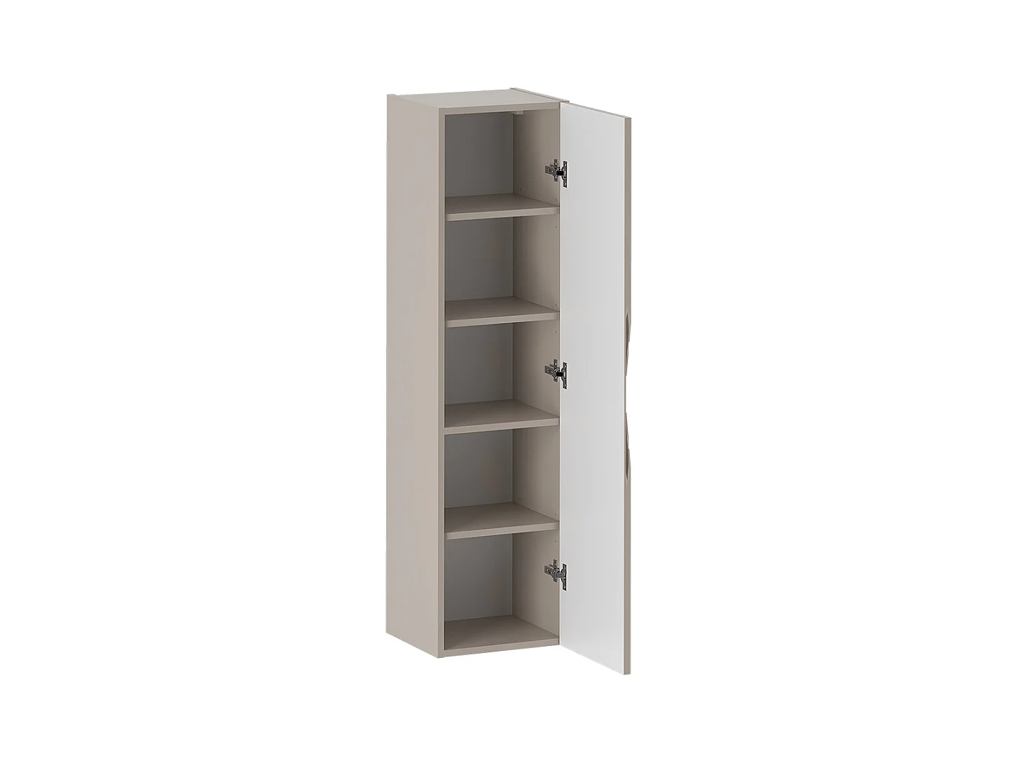 Ensemble meuble simple vasque 80cm 2 niches et colonne Tao Cachemire