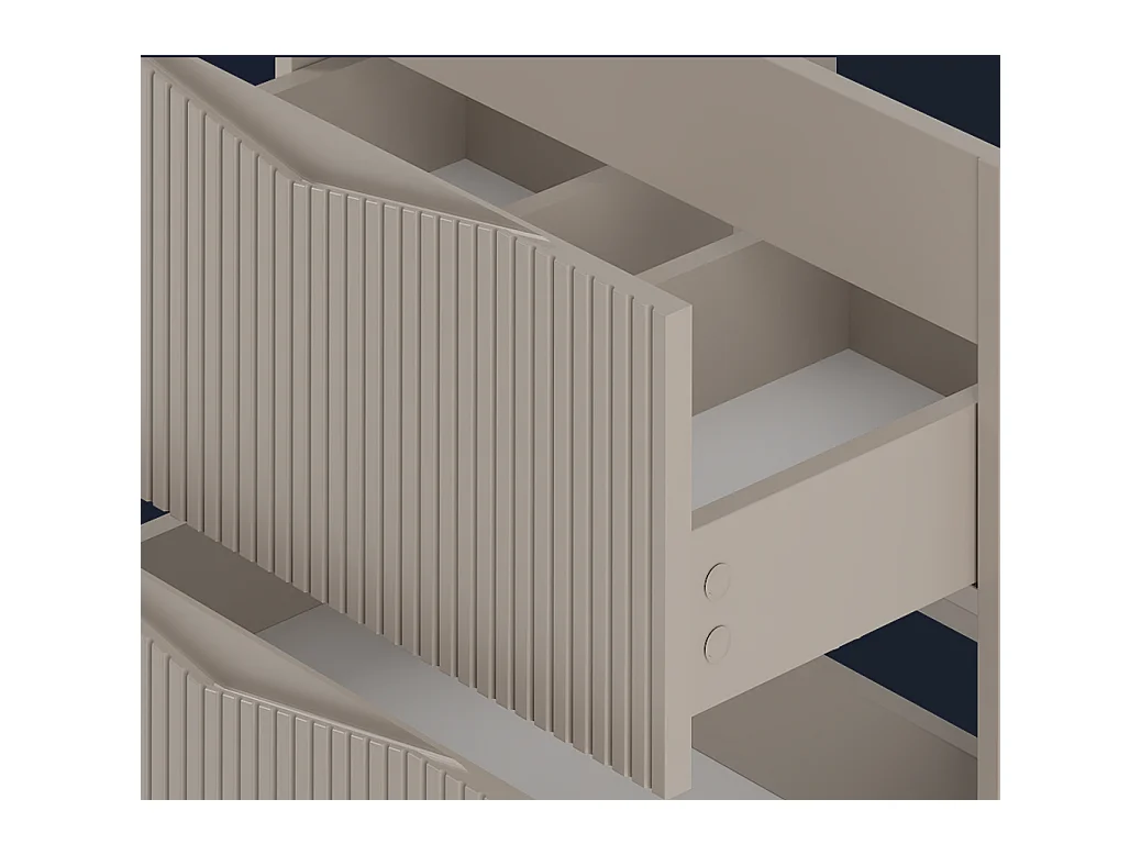 Ensemble meuble simple vasque 80cm 2 niches et colonne Tao Cachemire