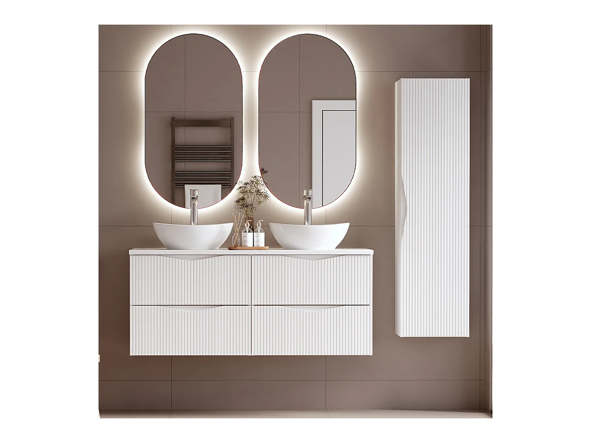 Colonne murale Tao Blanc