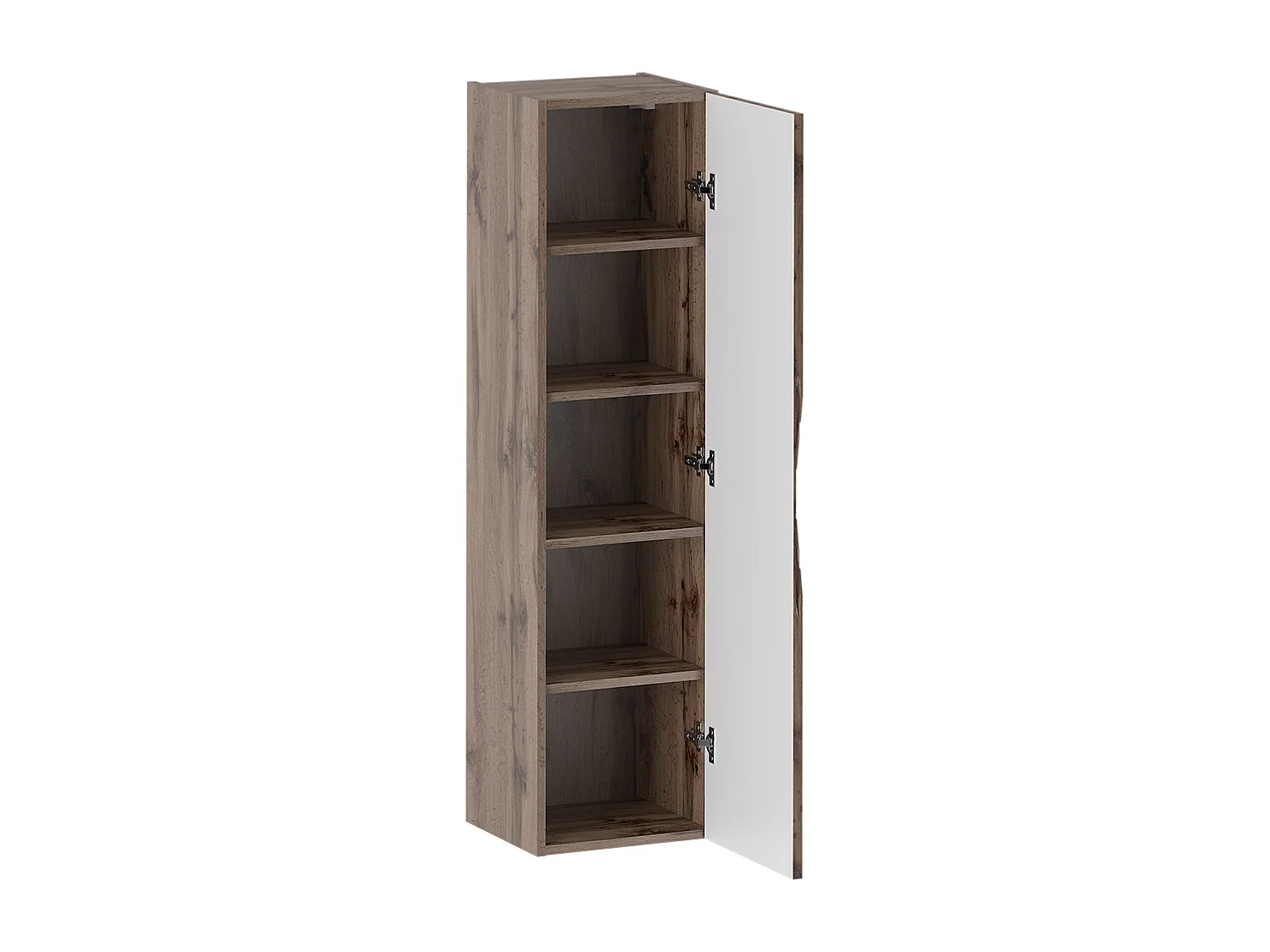 Ensemble meuble simple vasque 80cm 2 niches et colonne Tao Bois