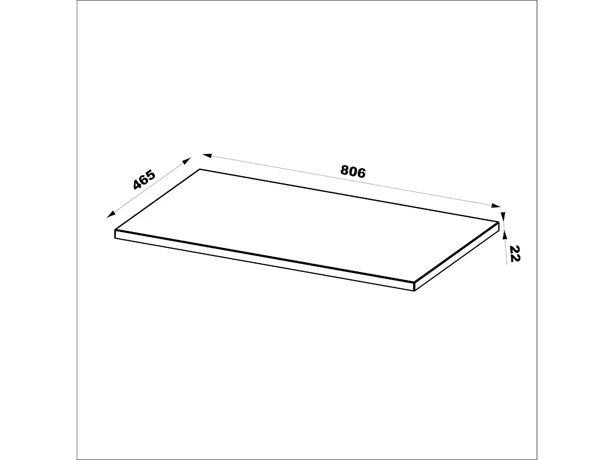 Ensemble meuble simple vasque 80cm 2 niches et colonne Tao Bois
