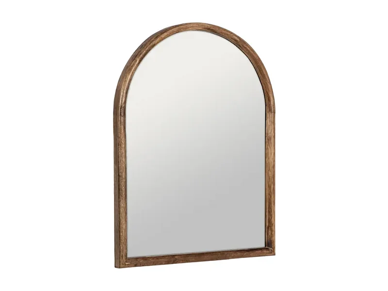 Miroir rectangulaire et rond bois de manguier naturel USORIA