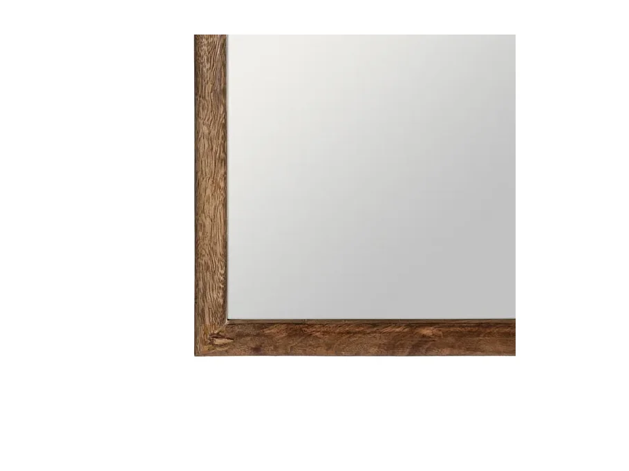 Miroir rectangulaire et rond bois de manguier naturel USORIA