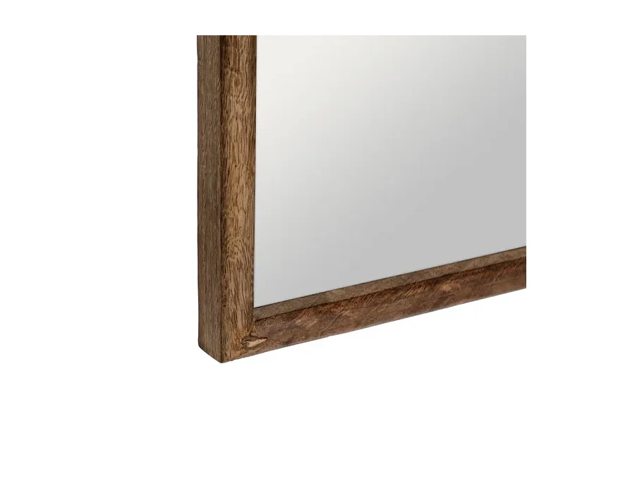 Miroir rectangulaire et rond bois de manguier naturel USORIA