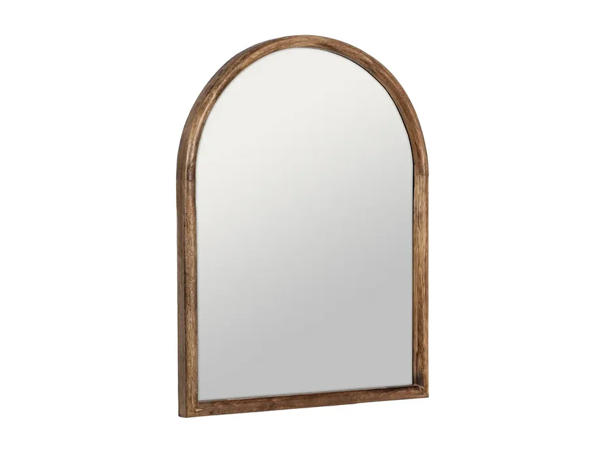 Miroir rectangulaire et rond bois de manguier naturel USORIA