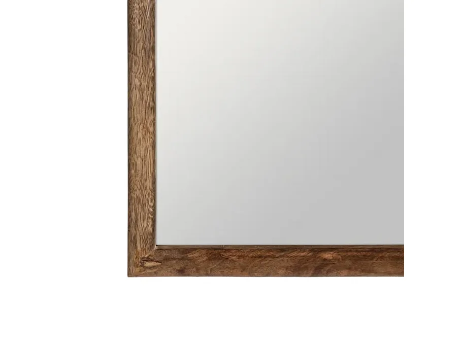 Miroir rectangulaire et rond bois de manguier naturel USORIA