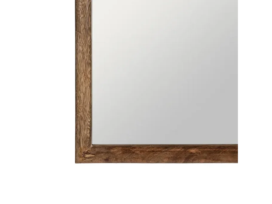 Miroir rectangulaire et rond bois de manguier naturel USORIA