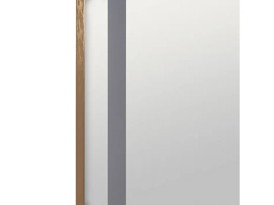 Miroir plein pied LED capteur cadre aluminium doré 160 cm tactile AVENOR