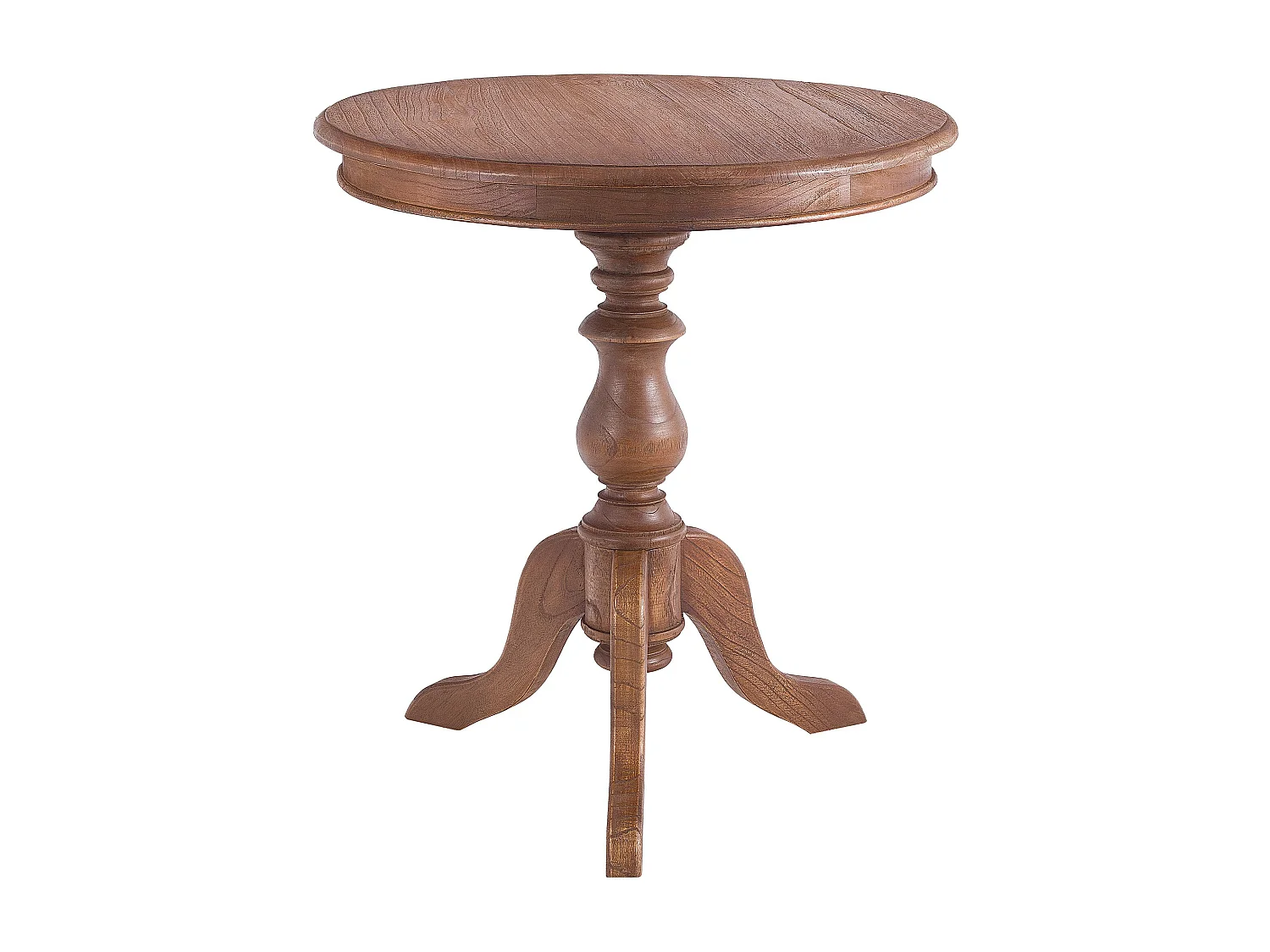 Table d'appoint - rond Ø 70 cm - Bois - Marron - Wiva