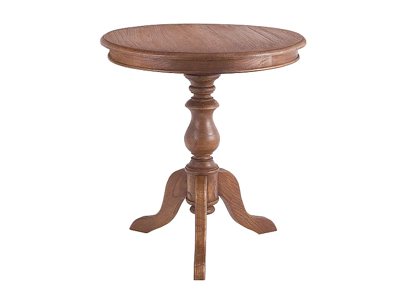 Table d'appoint - rond Ø 70 cm - Bois - Marron - Wiva