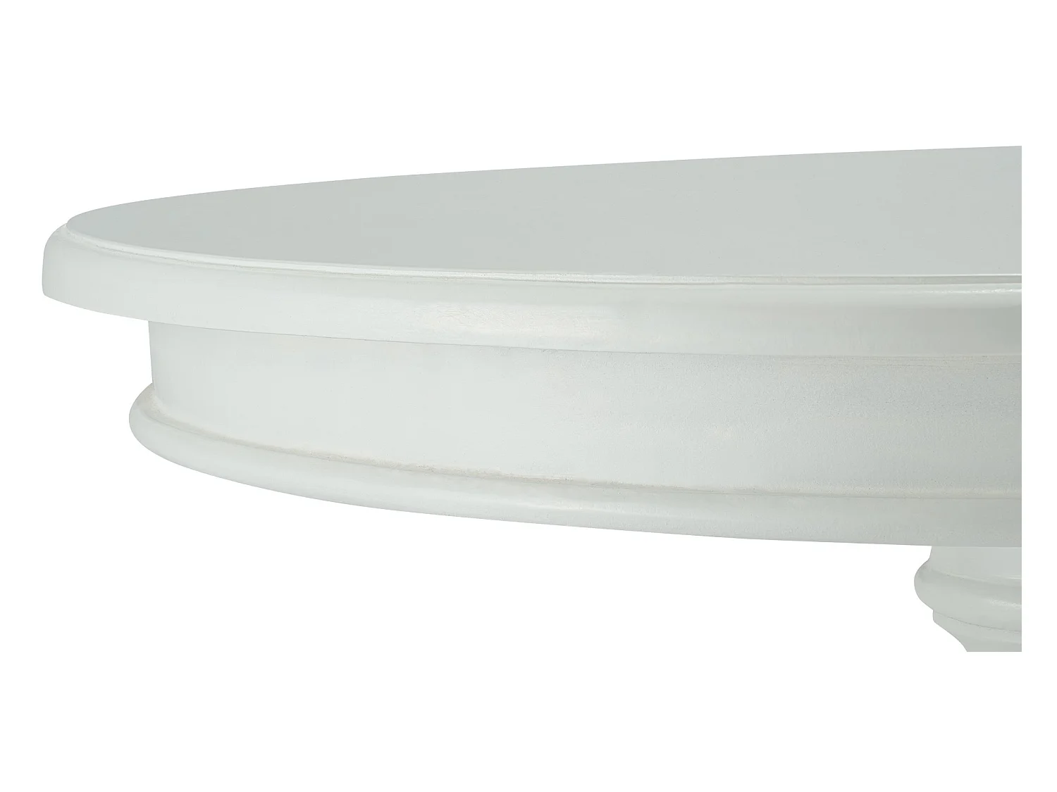 Table d'appoint - rond Ø 70 cm - Bois - Blanc antique - Wiva