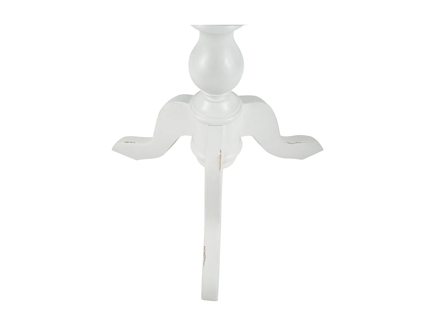 Table d'appoint - rond Ø 70 cm - Bois - Blanc antique - Wiva