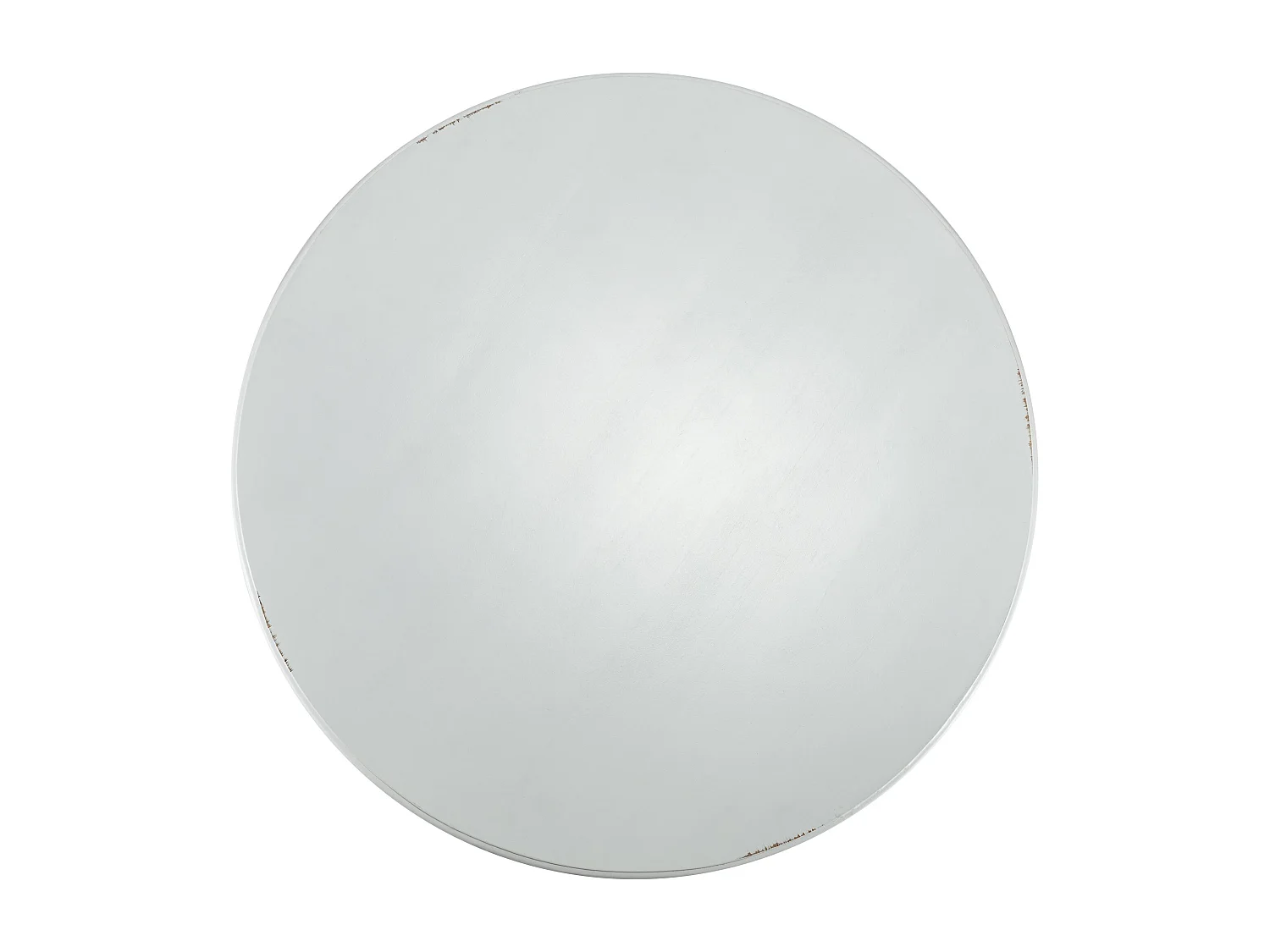 Table d'appoint - rond Ø 70 cm - Bois - Blanc antique - Wiva