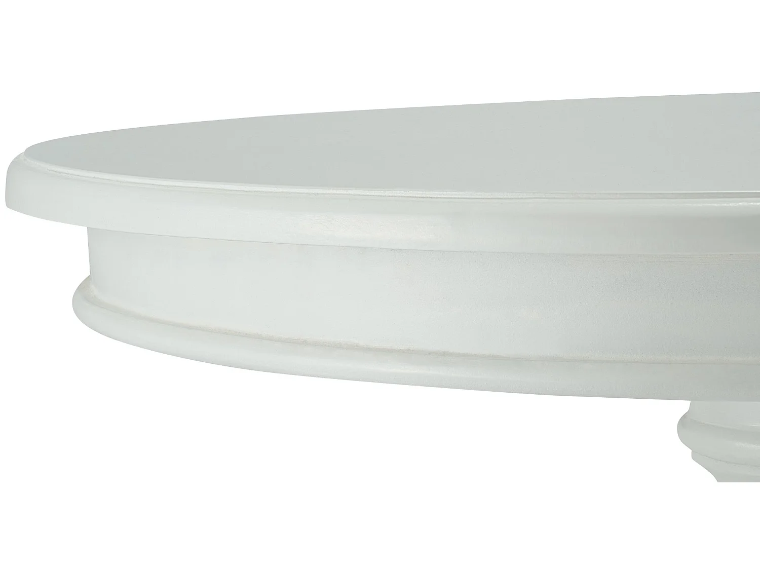 Table d'appoint - rond Ø 70 cm - Bois - Blanc antique - Wiva