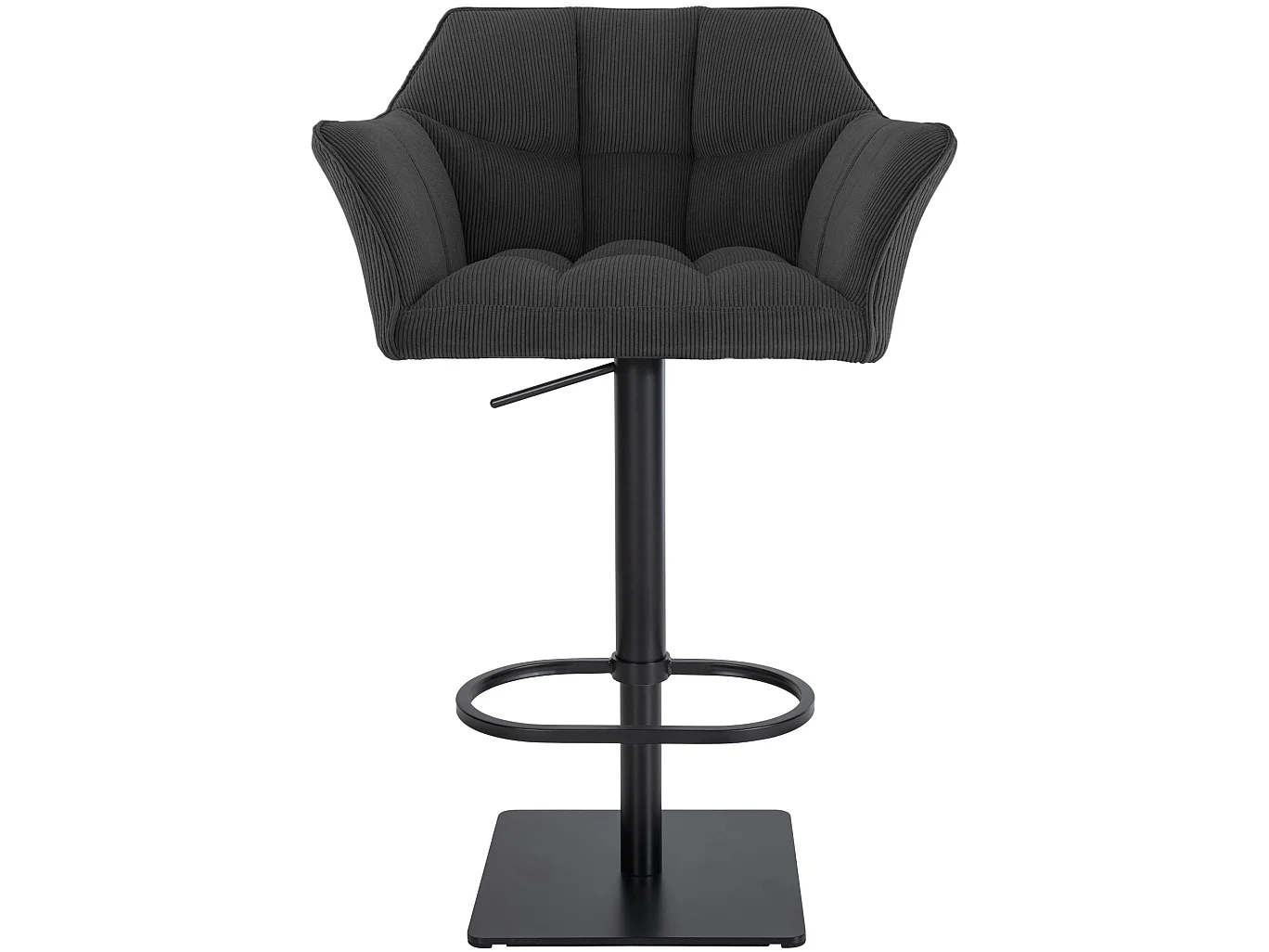 Tabouret de bar - Cordon & Noir - Gris foncé - Damaso