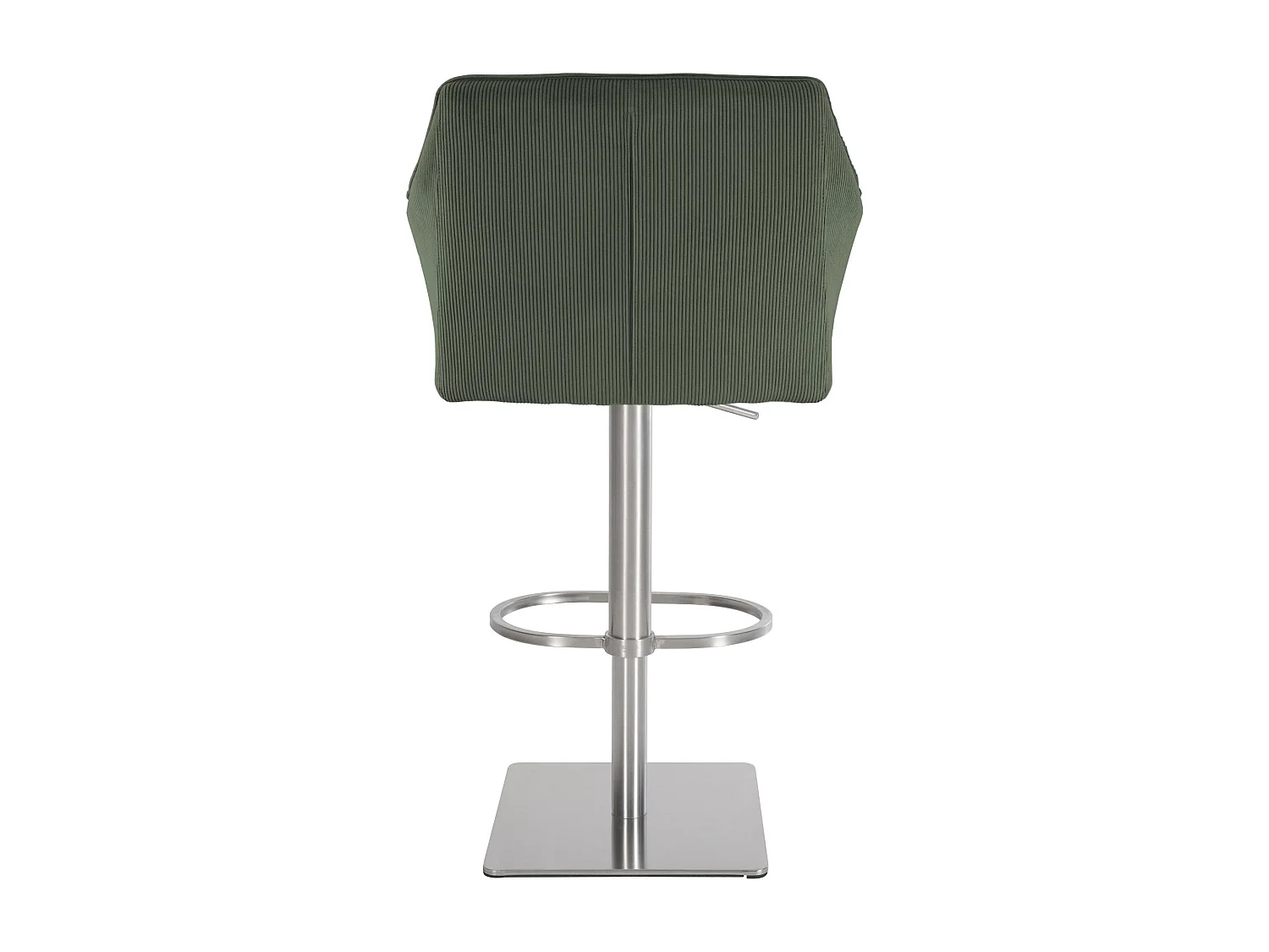 Tabouret de bar - Cordon & Acier inoxydable - Vert - Damaso