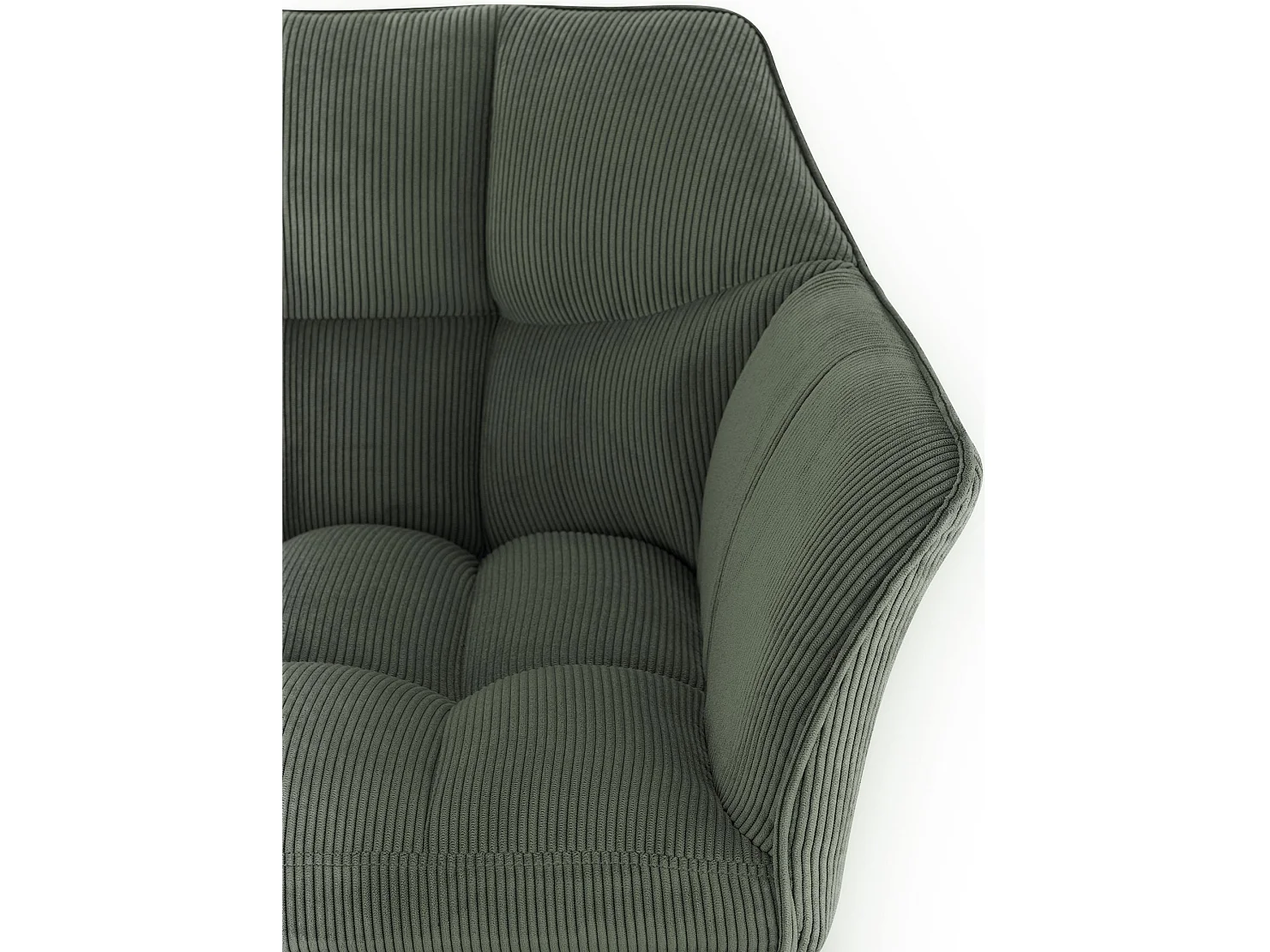 Tabouret de bar - Cordon & Acier inoxydable - Vert - Damaso