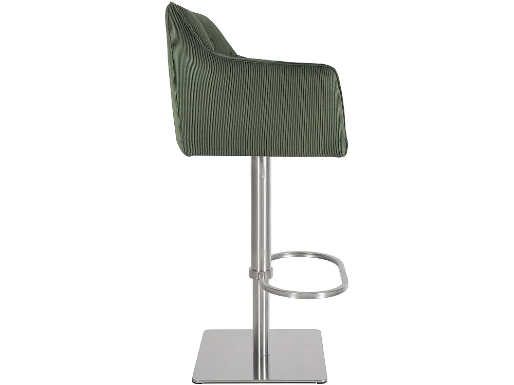 Tabouret de bar - Cordon & Acier inoxydable - Vert - Damaso