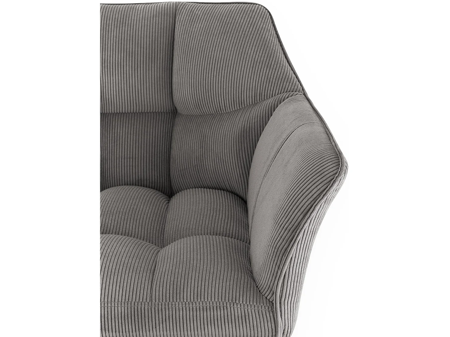 Tabouret de bar - Cordon & Acier inoxydable - Taupe - Damaso