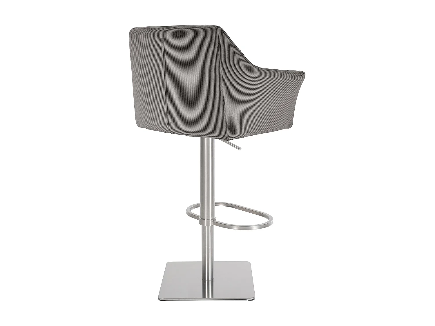Tabouret de bar - Cordon & Acier inoxydable - Taupe - Damaso