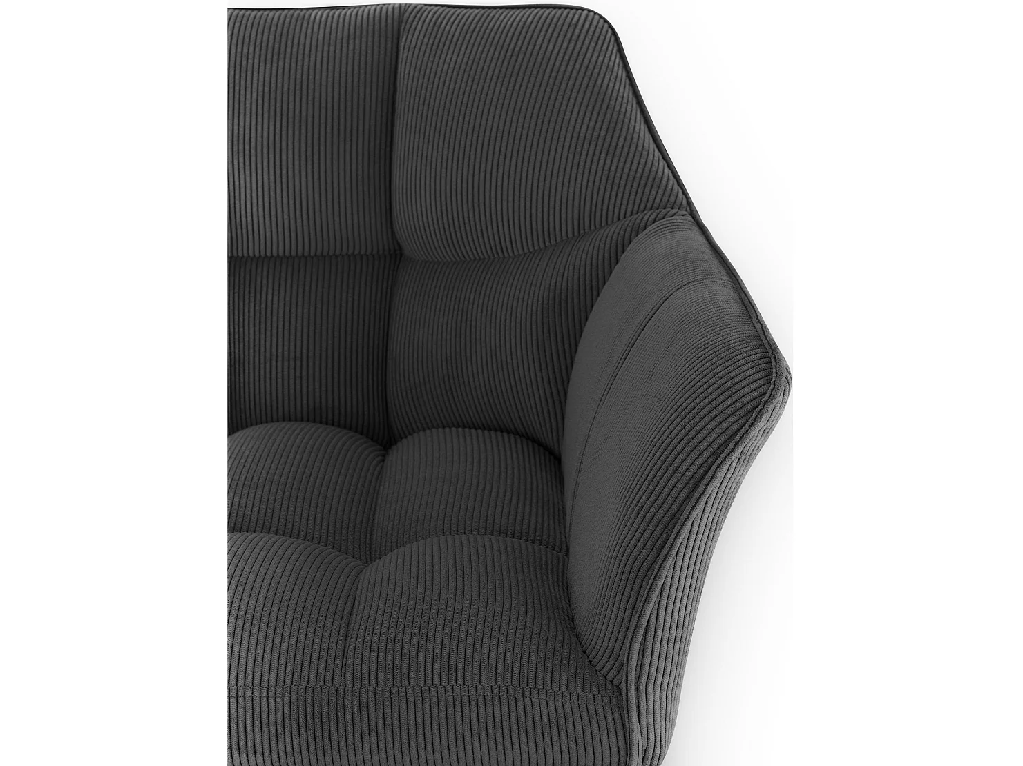 Tabouret de bar - Cordon & Acier inoxydable - Gris foncé - Damaso