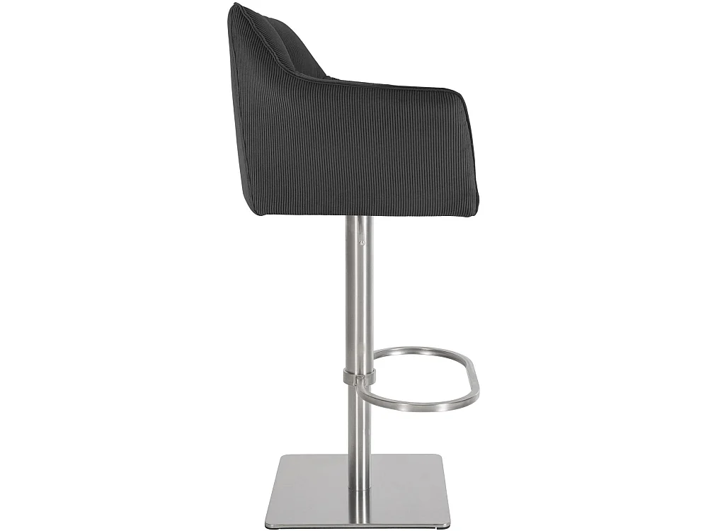 Tabouret de bar - Cordon & Acier inoxydable - Gris foncé - Damaso