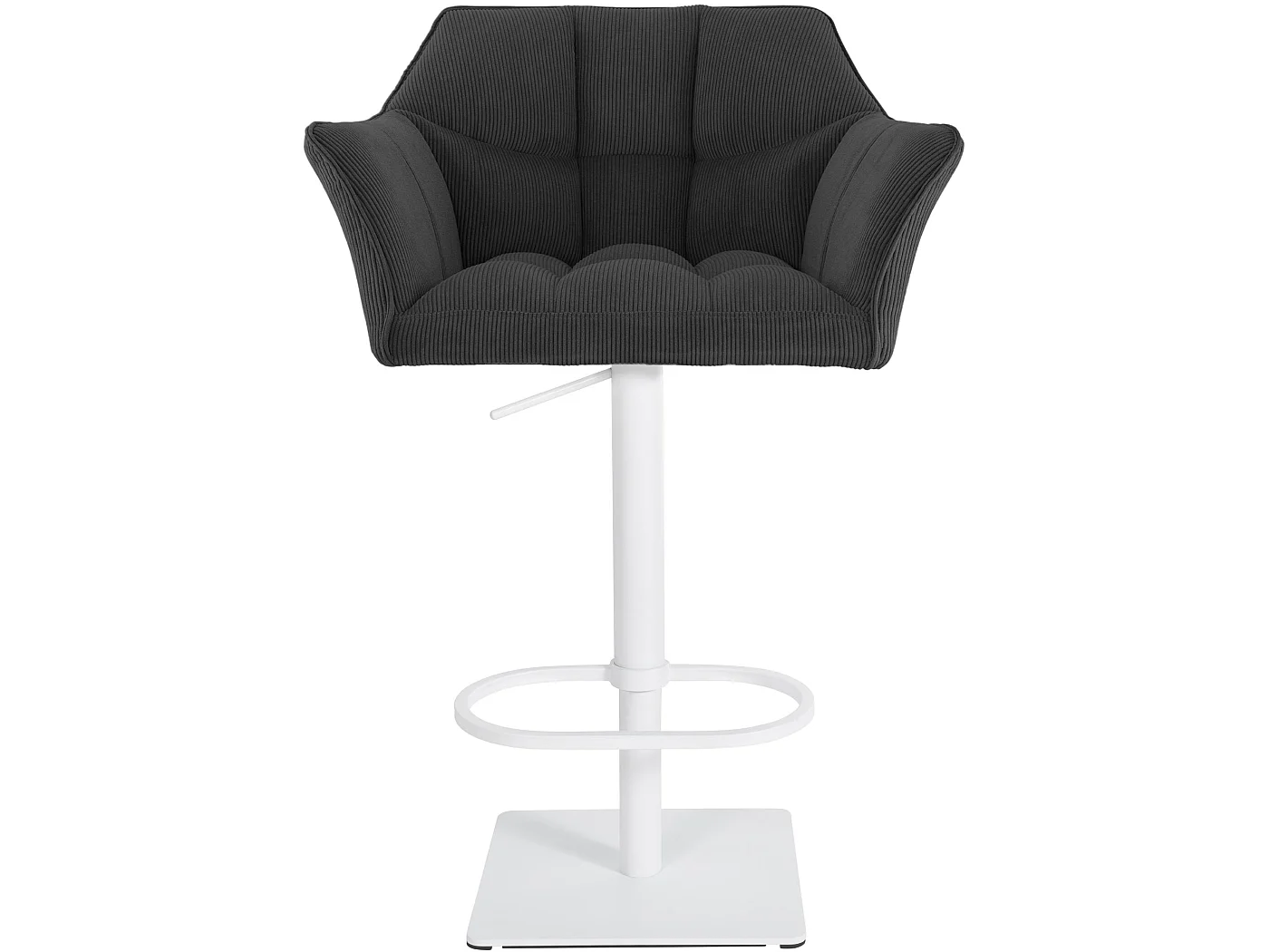 Tabouret de bar - Cordon & Blanc - Gris foncé - Damaso
