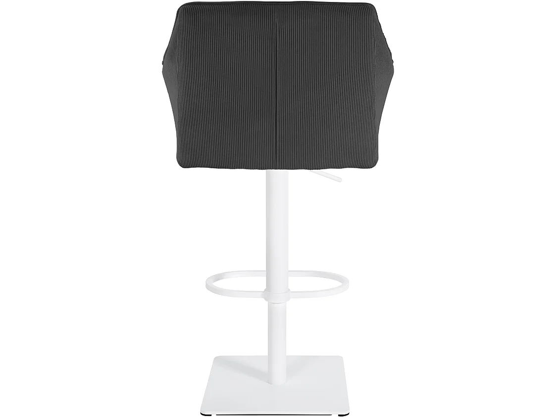 Tabouret de bar - Cordon & Blanc - Gris foncé - Damaso