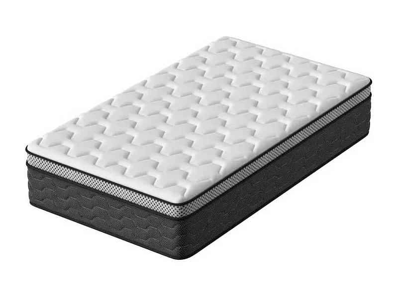 Matelas Ressorts 90x190 cm, Confort, 7 Zones Ergonomique,25 cm d'épaisseur