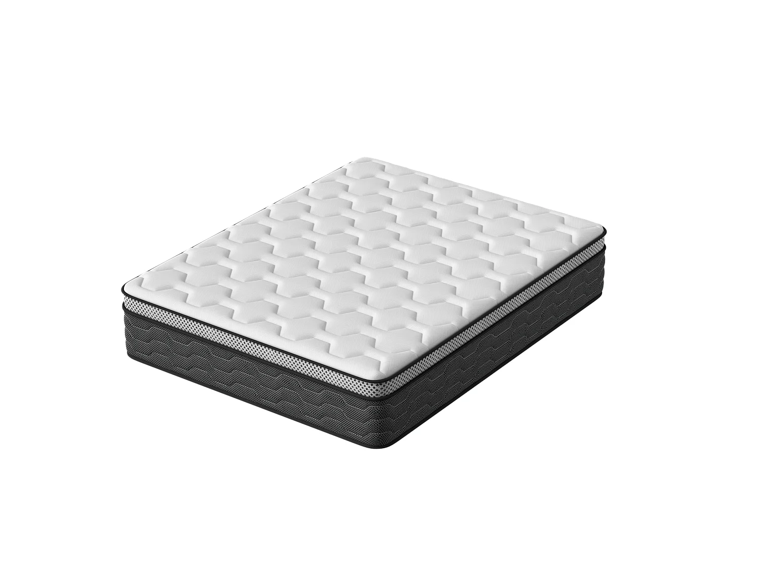 Matelas Ressorts 140x190 cm, Confort, 7 Zones Ergonomique,25 cm d'épaisseur