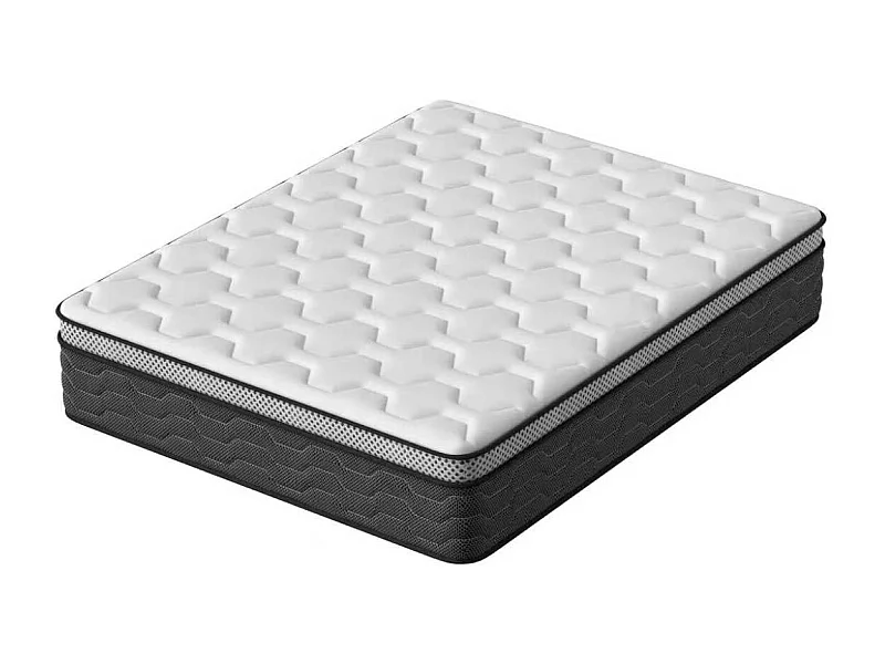 Matelas Ressorts 160x200 cm, Confort, 7 Zones Ergonomique,25 cm d'épaisseur