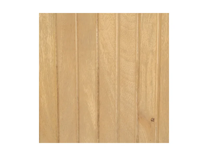 Bahut bois naturel et métal noir avec 3 portes arrondies THRÉLIA