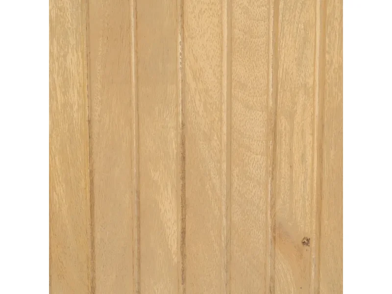 Bahut bois naturel et métal noir avec 3 portes arrondies THRÉLIA