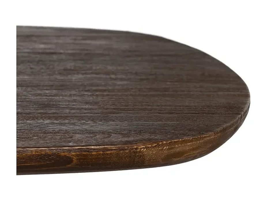 Table à manger 200 cm bois de manguier marron courbée HIDALIA