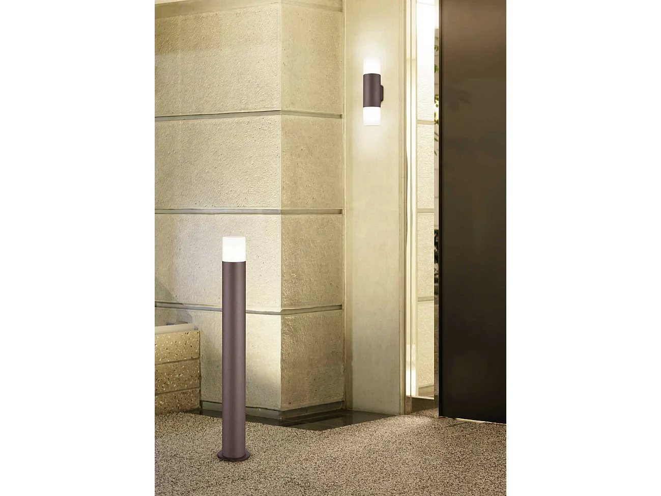 Potelet de jardin moderne métal Hoosic 80 cm