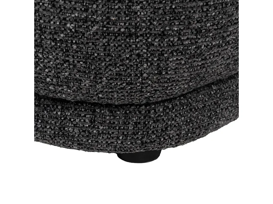 Fauteuil cosy uni gris marbré polyester pin SYLVESTRA