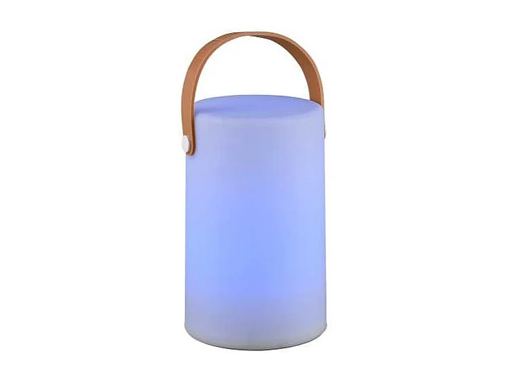 Lampada da tavolo da esterno LED, plastica, bianco, 13x20,5x13 cm, Aruba