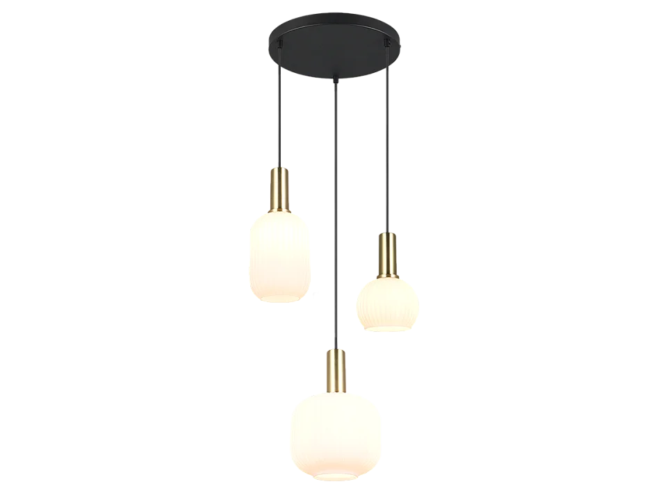 Suspension trois lampes 30 cm Diva